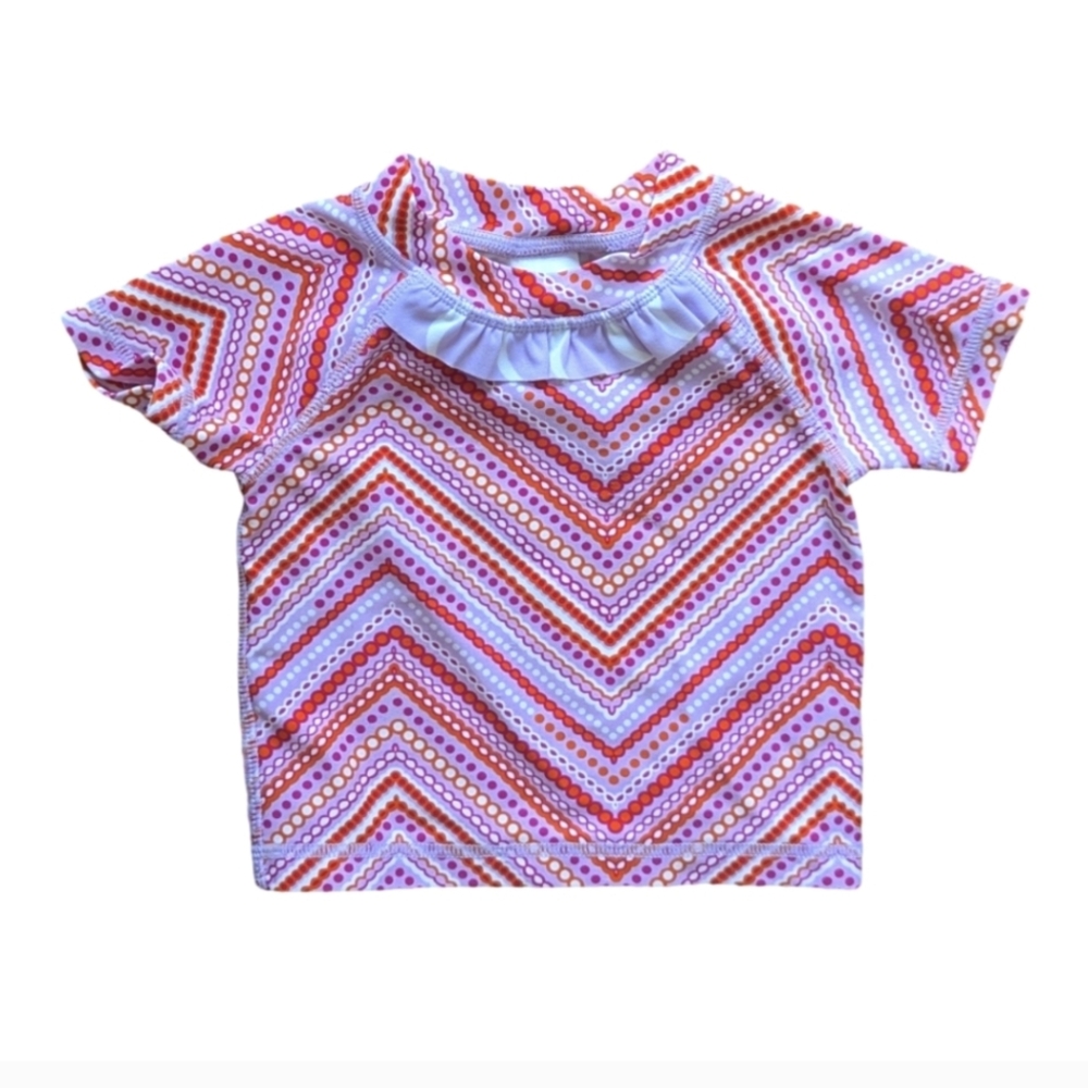 Tucker + Tate Short Sleeve Rashguard Swim Top - Size 3M